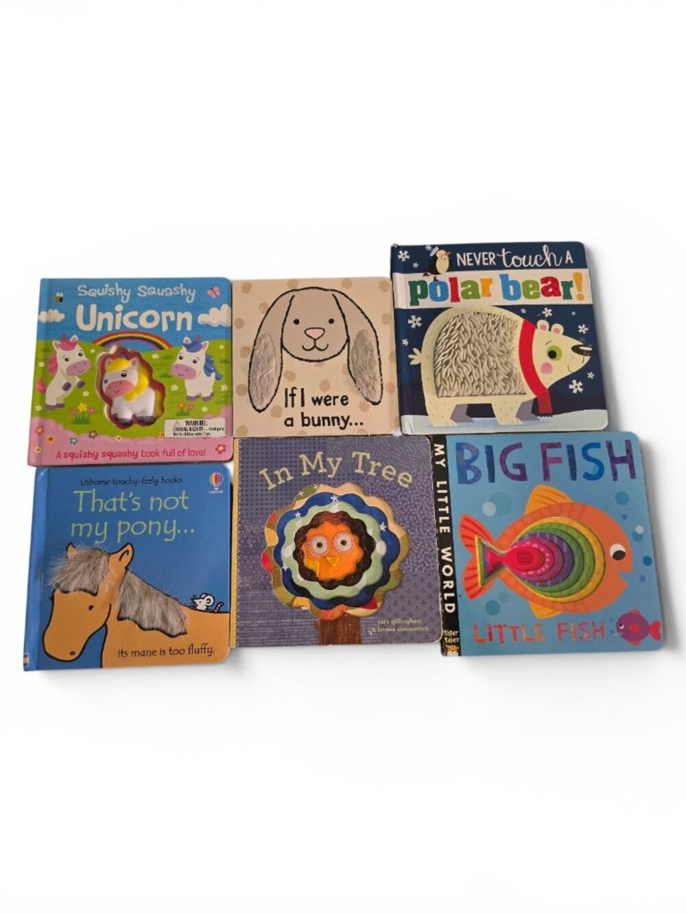 Interactive Toddler Board Book Lot 6 Usborne Touch Feel Never Touch Polar Bear
